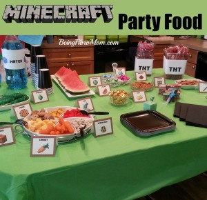 Minecraft party food #minecraft #minecraftparty #minecraftpartyfood
