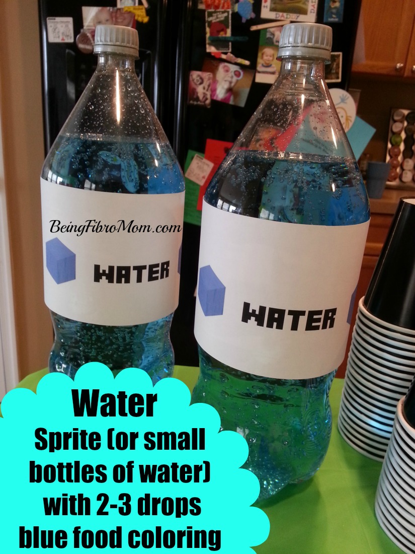 Minecraft water Minecraft water #minecraft #minecraftfood #minecraftpartyfood #minecraftparty