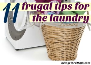Frugal Living with Fibro: 11 Laundry tips to save money #FibroLiving