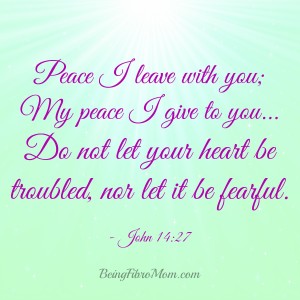 Peace I leave with you - John 14:27 #inspirational #Christian