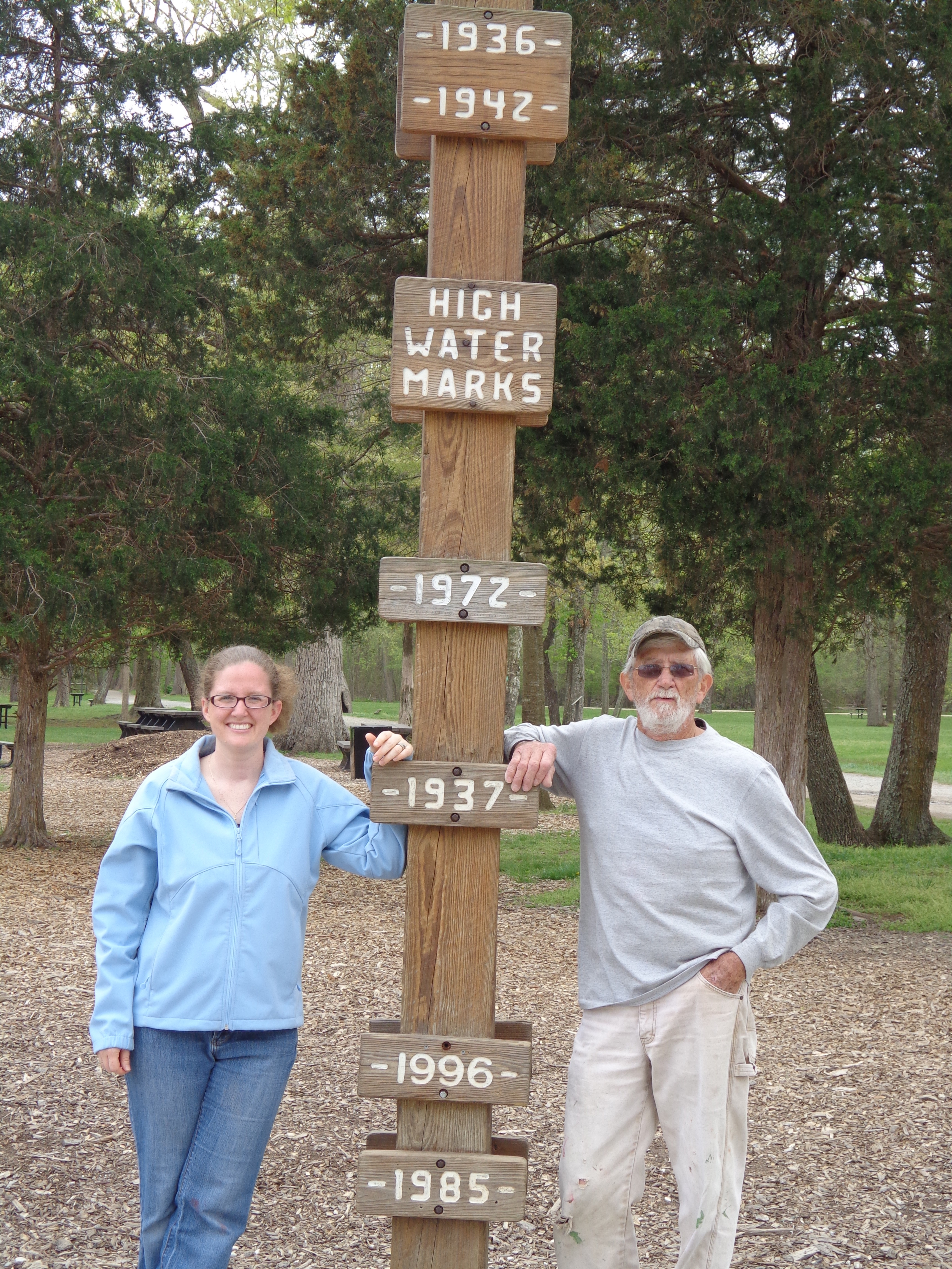 My dad and me at Great Falls, Virginia