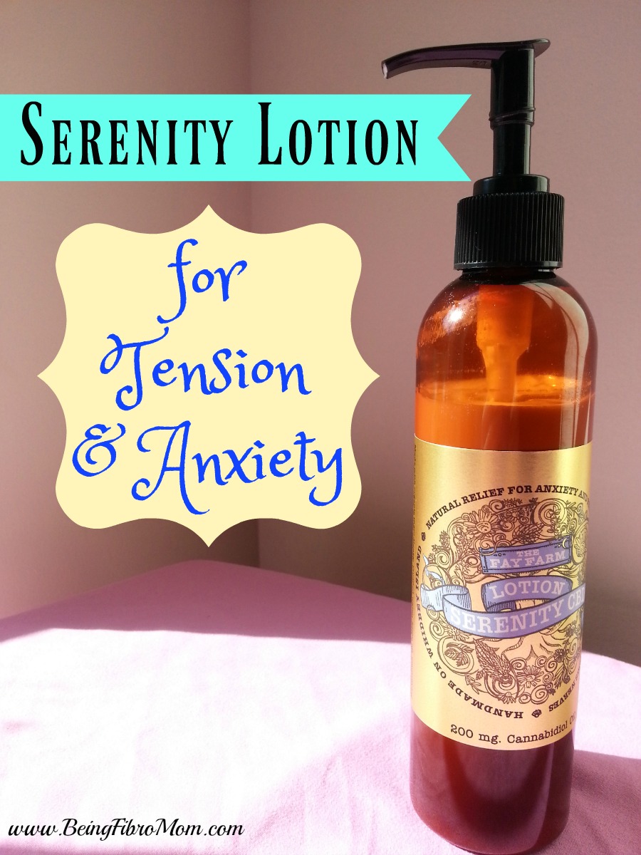 Fay Farm Serenity CBD lotion #BeingFibroMom #TheFayFarm