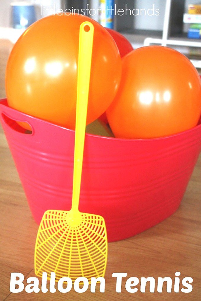 image from https://littlebinsforlittlehands.com/balloon-tennis-gross-motor-play-activity/