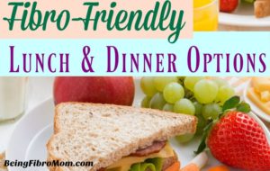 Fibro-Friendly Lunch and Dinner Options #fibrolunch #fibrodinner #fibrodiet #beingfibromom
