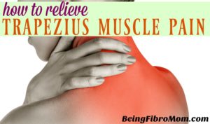 How to relieve trapezius muscle pain linked to fibromyalgia #trapeziusmuscle #fibromyalgia #beingfibromom