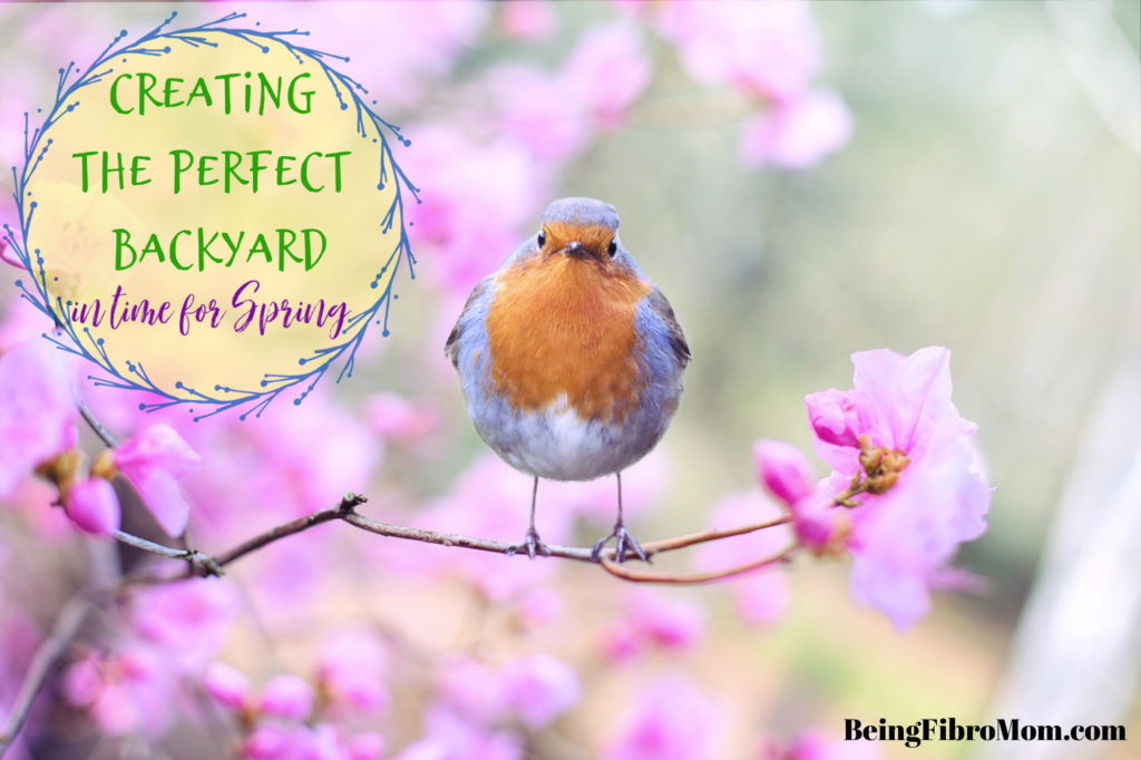 Creating the Perfect Backyard In Time for Spring #beingfibromom #fibroparenting