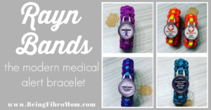 Rayn Bands The Modern Medical Alert Bracelet #medicalbracelet #raynbands #beingfibromom